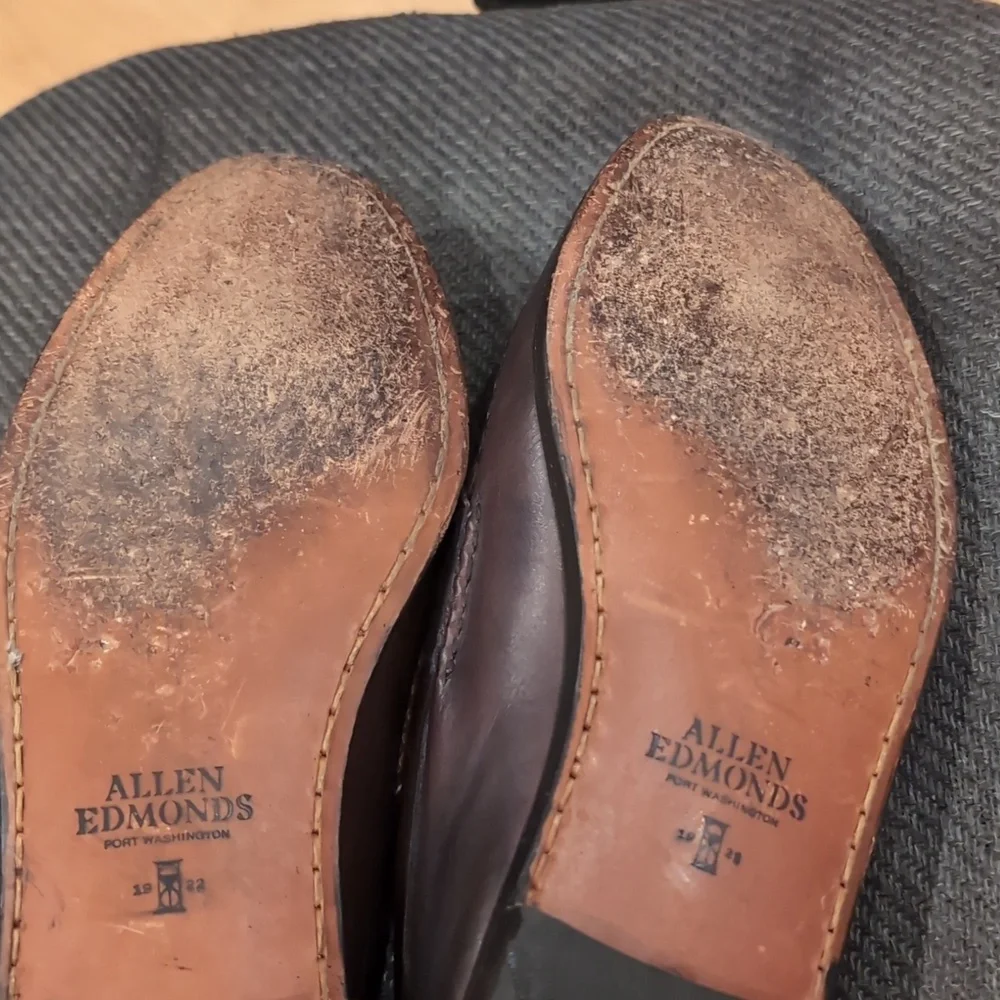 Allen Edmonds 'Cavanaugh' Calfskin Leather Penny Loafers Oxblood 9.5 EEE (3E)